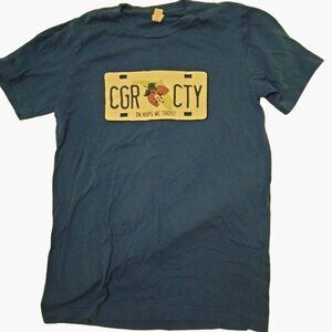 Cigar City Brewing  Tee CGR CTY Blue  In Hops We Trust  Bella Canvas S USA